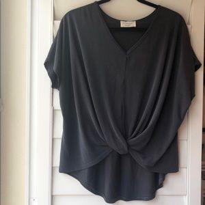 Gray Lavender Fields Top